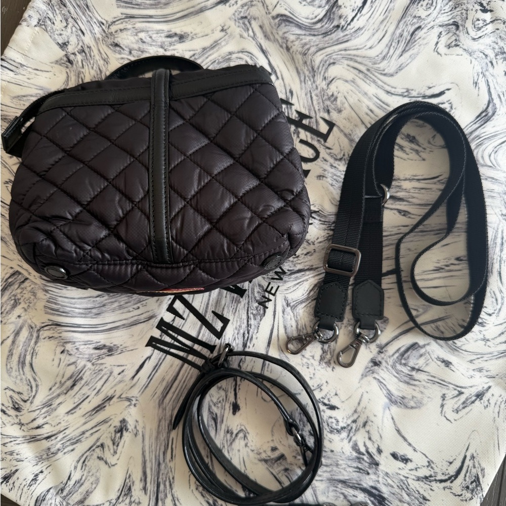 MZ Wallace Quilted Crossbody Bag in Black - Picture 2 of 4